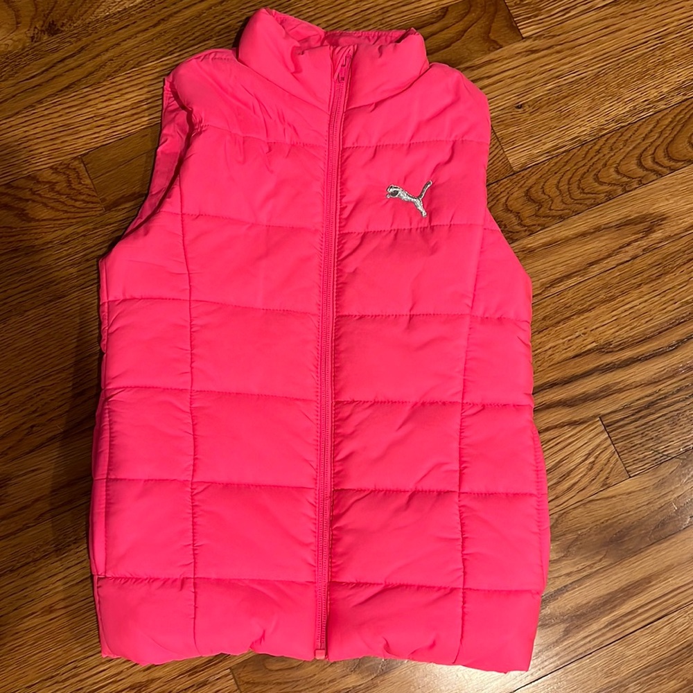 Barbie pink Puma puffer vest